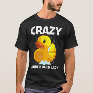 Camiseta Pato de Borracha Fofo para Mulheres Meninas Mãe Pa