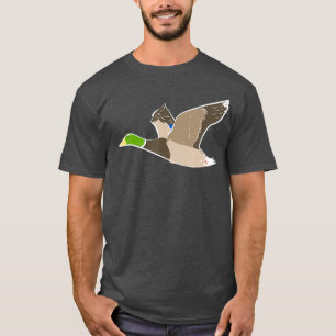 Camiseta Pato de borracha Pato de pata Caçador de aves de 