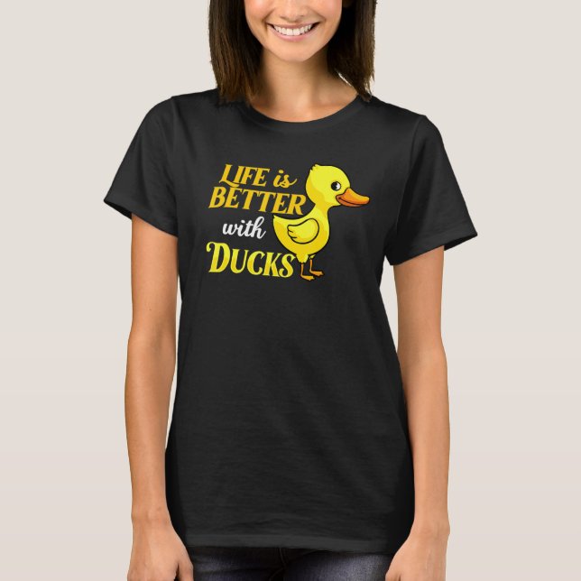 Camiseta Pato de borracha Pato Pássaro de criação (Frente)