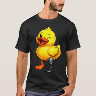 Camiseta Pato de Borracha Pé Protético Ducky Ducky Engraçad