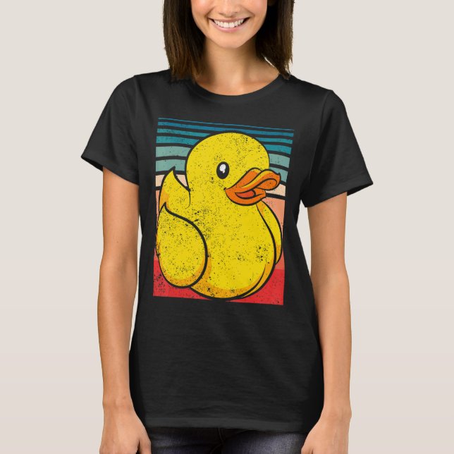 Camiseta Pato de borracha retrô (Frente)