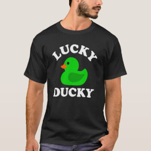 Camiseta Pato de Borracha Verde Ducky Quack St Patricks Da