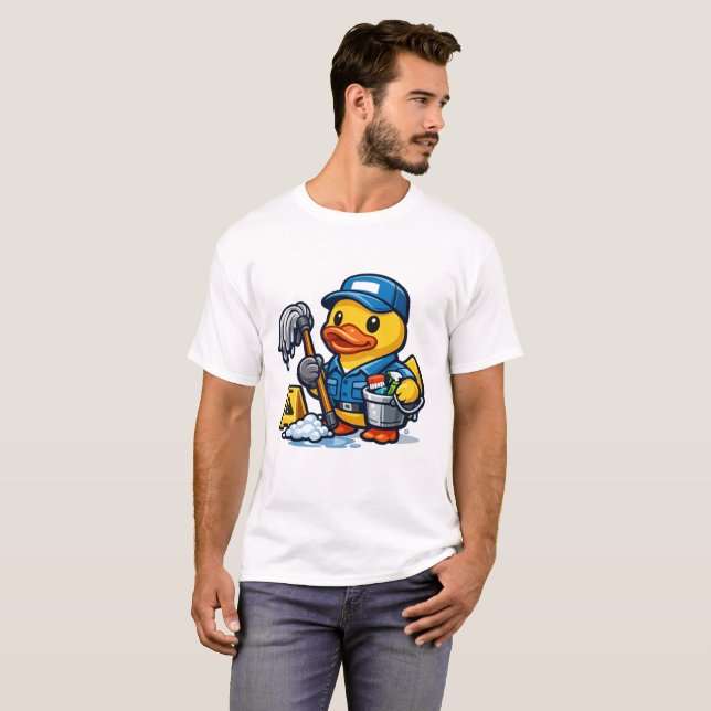 Camiseta Pato de Borracha Zelador (Frente Completa)