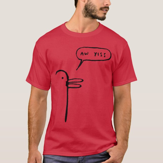 Camiseta Pato de Brinquedo Pão Migalhas meme impresso Comi (Frente)