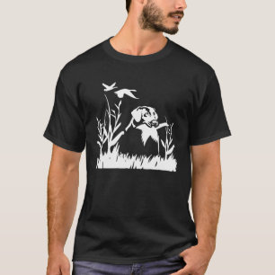 Camiseta Pato De Cão-Pássaro Caçando Selvagem No Caçador De