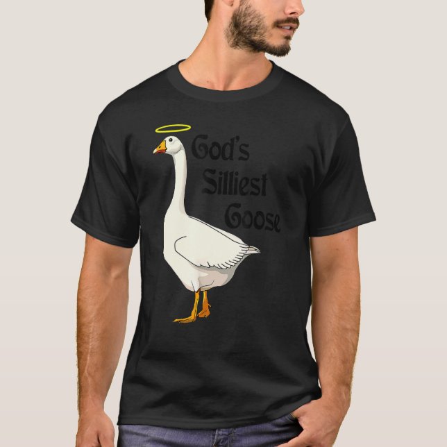 Camiseta Pato de Ganso Silencioso de Deus (Frente)