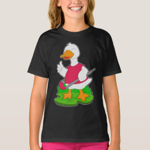 Camiseta Pato de Hockey com Campo