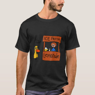 Camiseta Pato de Limonada Fresca de Gelo Engraçado Tem Uvas