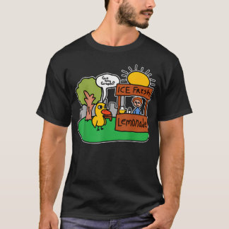 Camiseta Pato de Limonada Fresca Gelada Tem Uvas Engraçado