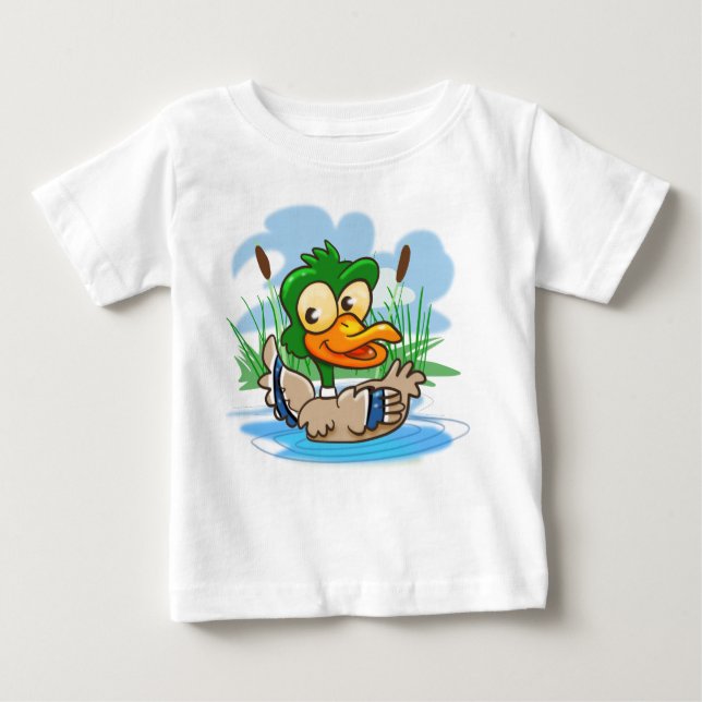 Camiseta Pato de Mallard de Cartoon Bonito (Frente)