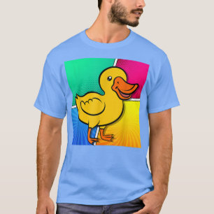 Camiseta Pato-de-pop Duque-Fazenda-pássaro-do-pássaro