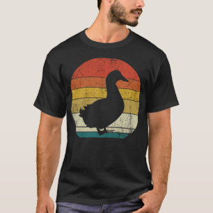 Camiseta Pato de safra engraçado para o pato boston terrier
