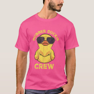 Camiseta Pato De Tripulação De Borracha Amarela legal Com S