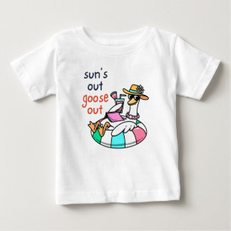 Camiseta Pato de Verão Engraçado com Óculos de Sol