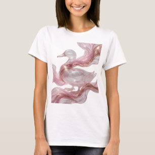 Camiseta Pato de Vidro Prateado Moderno Design Moderno