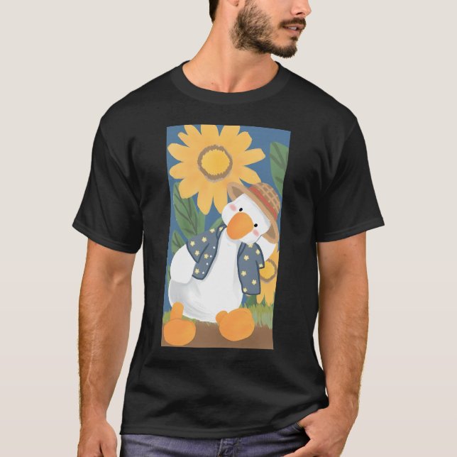 Camiseta Pato e Flores (Frente)