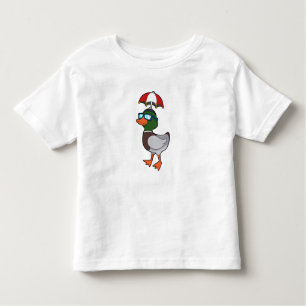 Camiseta Pato em chuva com guarda-chuva.PNG