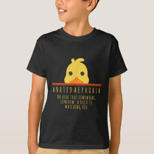 Camiseta Pato Engraçado Caça Anatidaephobia Fazenda Pato An