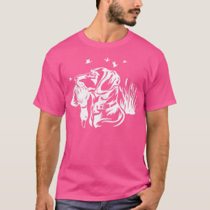 Camiseta Pato Engraçado Caçador Cachorro Cachorro Pássaro S