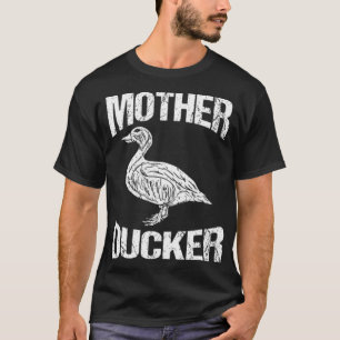 Camiseta Pato Engraçado Caçando Design de Mães Ducker Á