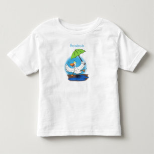 Camiseta Pato engraçado com desenho animado de dança de gua