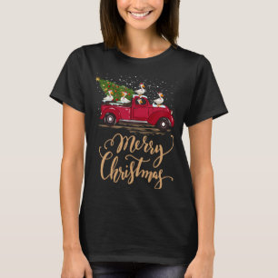 Camiseta Pato Engraçado Conduzindo Árvore de Natal Pato Ver