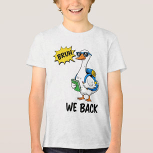 Camiseta Pato Engraçado de Volta às Aulas “Nós Voltamos” Me