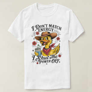 Camiseta Pato Engraçado: Humor de Sarcasmo Tendencial que F