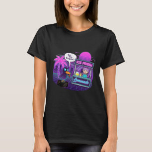 Camiseta Pato Engraçado No Stand De Limonada Pedindo Grana