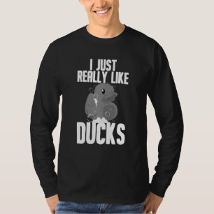Camiseta Pato Engraçado Para Caçadores De Animais, Mulheres