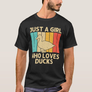 Camiseta Pato Engraçado Para Meninas Crianças Mallard Manda