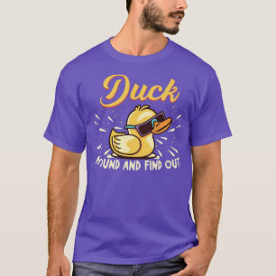 Camiseta Pato Engraçado Por Aí E Descubra O Pato De Borrach