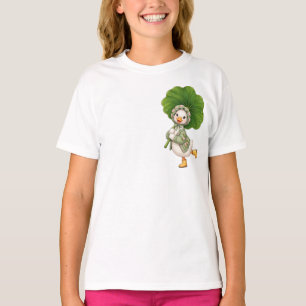 Camiseta Pato Fofo com Guarda-chuva de Folha – Primavera Ca