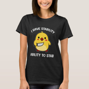 Camiseta Pato Fofo Engraçado Eu Tenho Capacidade De Estabil