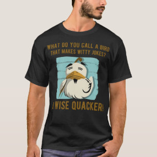 Camiseta Pato Ganso Ganso Pato Dizendo impressão de cão Pia
