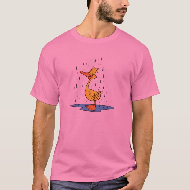 Camiseta pato giro na chuva (Frente)