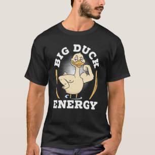 Camiseta Pato Grande de Energia Pata Pássaro de Água Pato 1