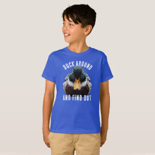 Camiseta Pato Irritado diz Pato ao Redor e Descubra