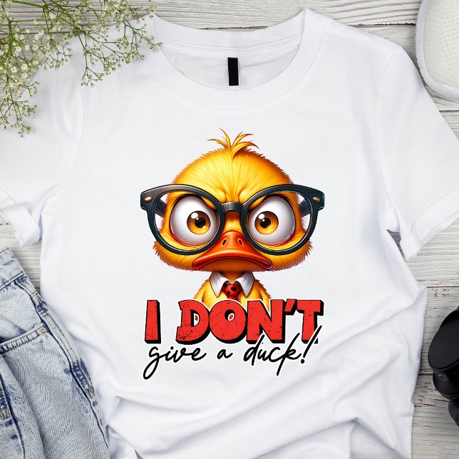 Camiseta Pato Irritado Engraçado Vestindo Óculos Engraçado  (Criador carregado)
