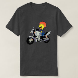 Camiseta Pato Legal Andando de Motocicleta