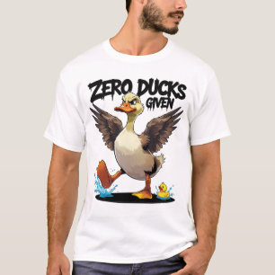 Camiseta Pato Mal-Humorado Sem Patos Dados Piada