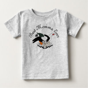 Camiseta Pato Muscovy em um Ninho de Ovos