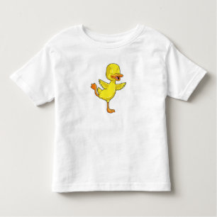 Camiseta Pato na Malhação de Yoga na perna