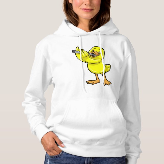 Camiseta Pato na Música com Flauta (Frente)