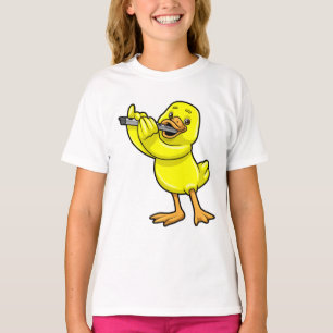 Camiseta Pato na Música com Flute
