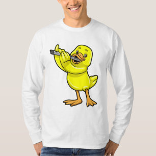 Camiseta Pato na Música com Flute