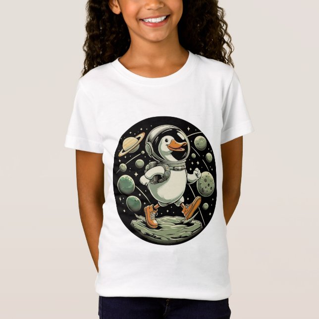 Camiseta Pato no Espaço (Frente)