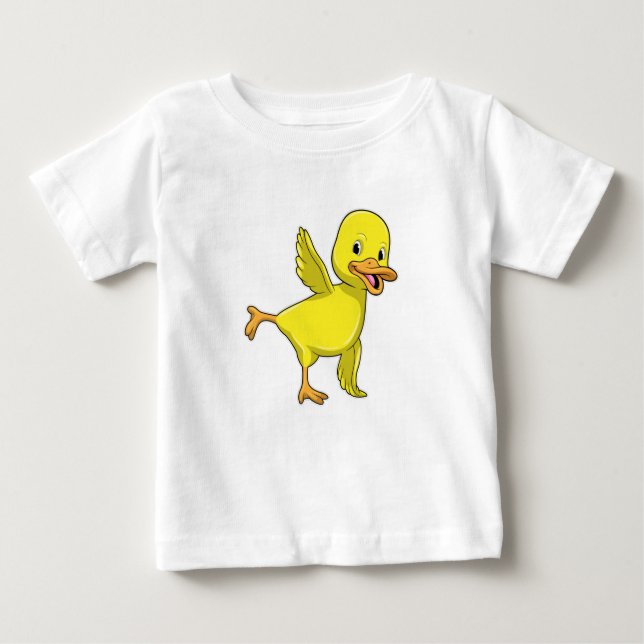 Camiseta Pato no Yoga Stretching (Frente)