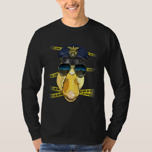 Camiseta Pato Oficial de Polícia PD Polícia Cena do Crime A