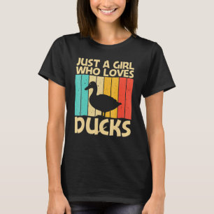 Camiseta Pato Para Meninas Crianças Caça-Pato